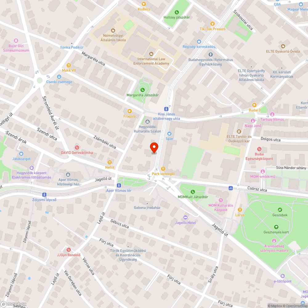 Járdába besüllyedt vízmű bejelentés helye