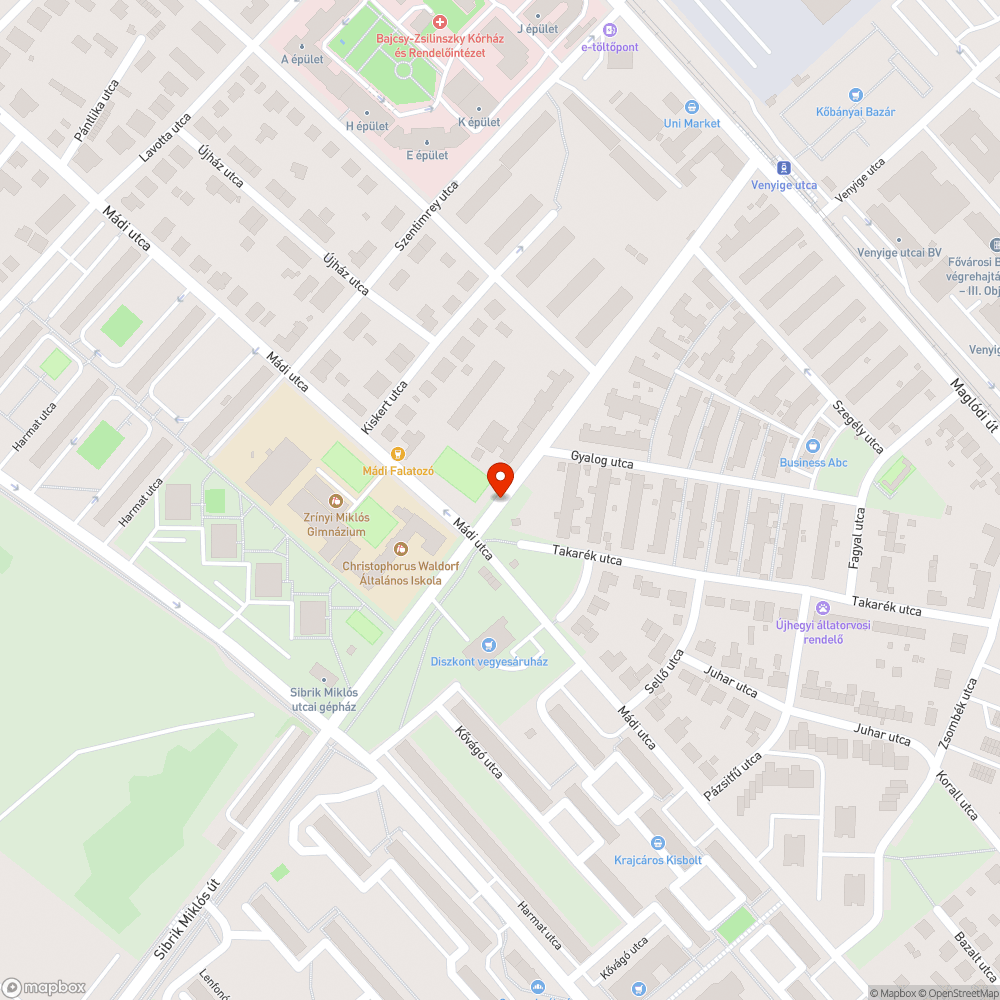 Egy balesetveszélyes kiálló éles fémcsonk bejelentés helye