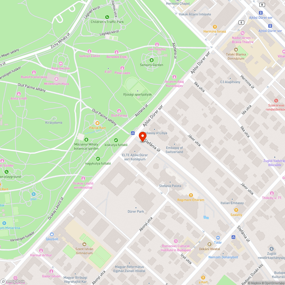 Lekopott bicikliút felfestés bejelentés helye