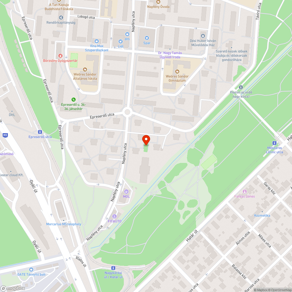 Elhullott madár bejelentés helye