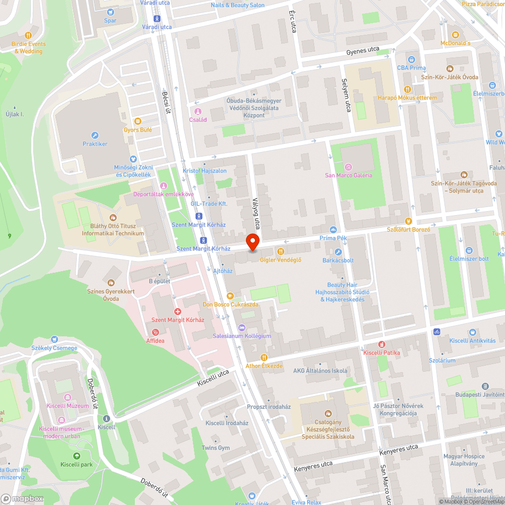 Üres fahely bejelentés helye