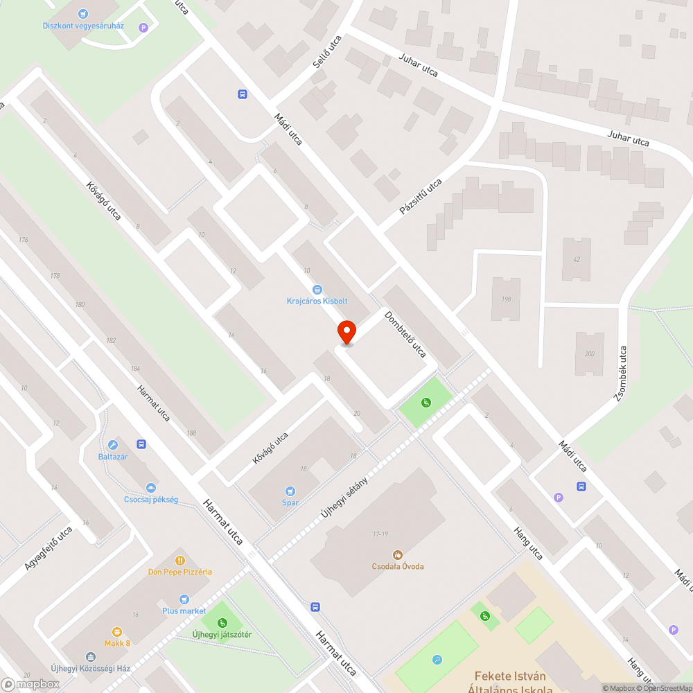 Elhagyott roncsautó bejelentés helye