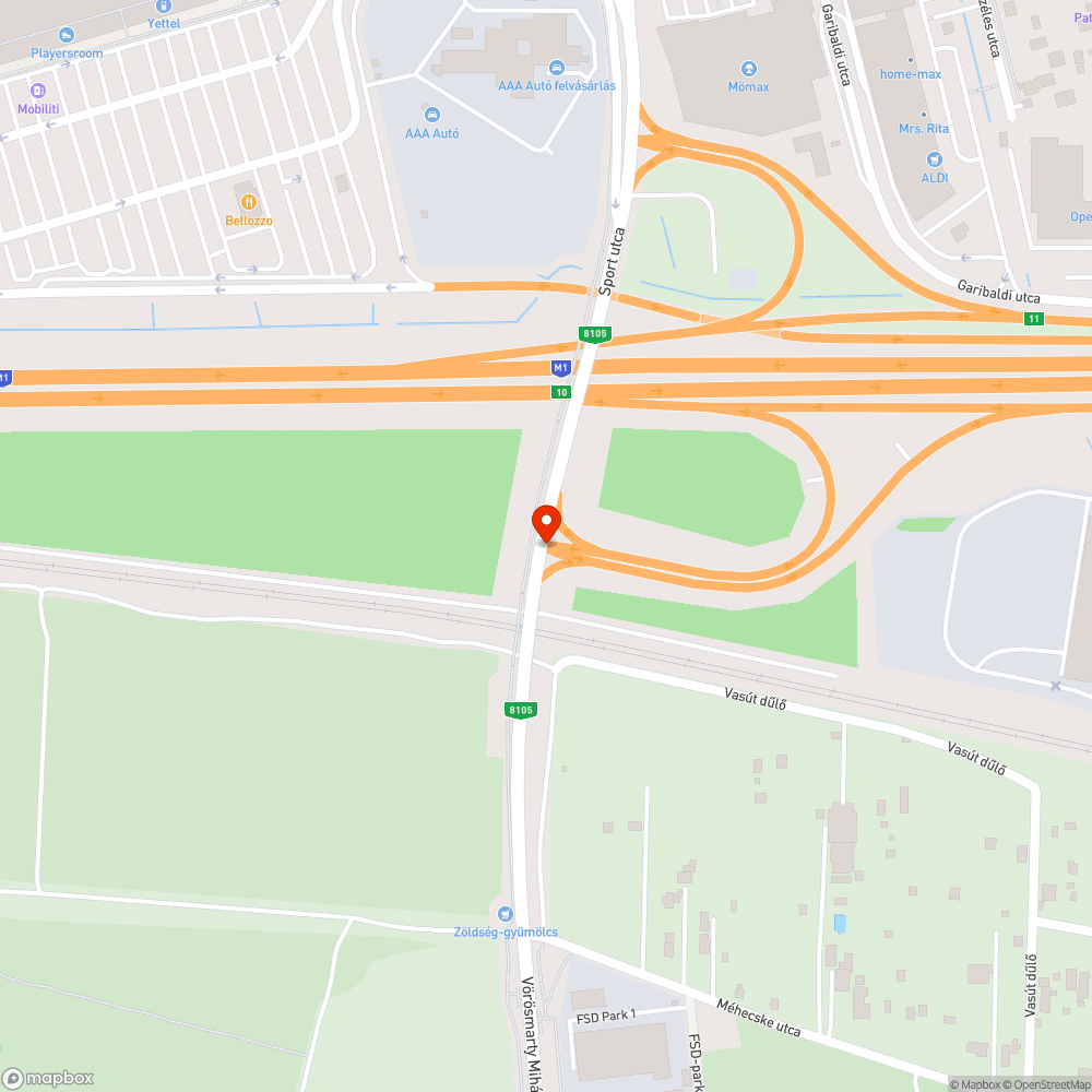 Sérült ostorlámpa bejelentés helye