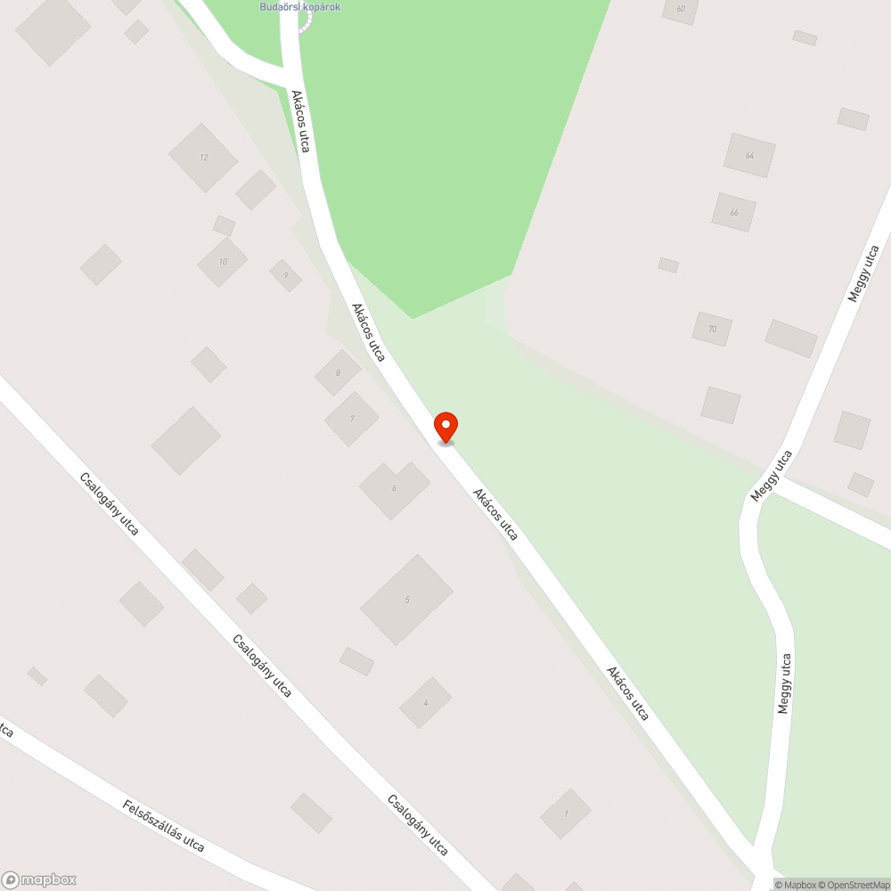 Elhagyott roncs jármű - Budaörs, Akácos utca bejelentés helye