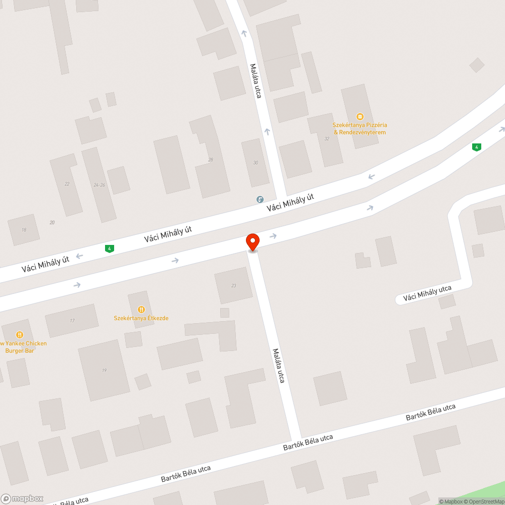 Hibás útburkolat bejelentés helye