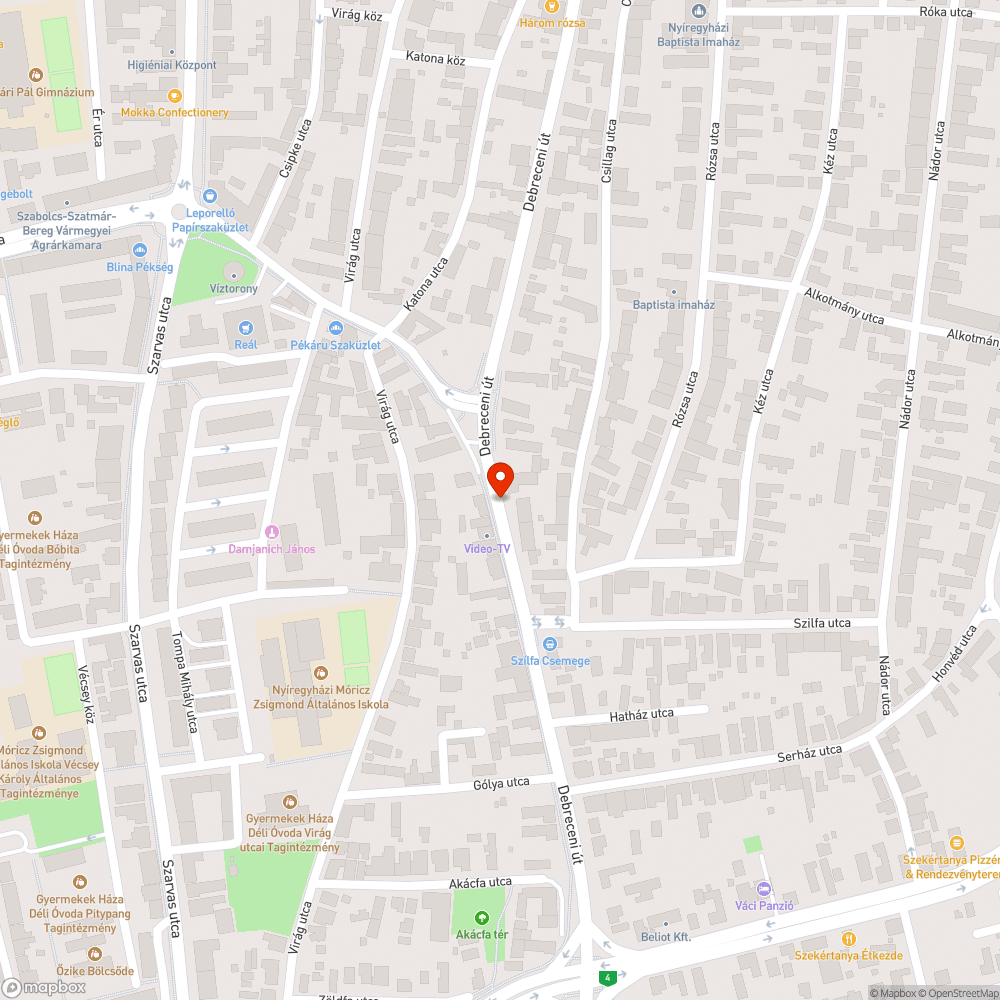 Degradált zöldfelület bejelentés helye