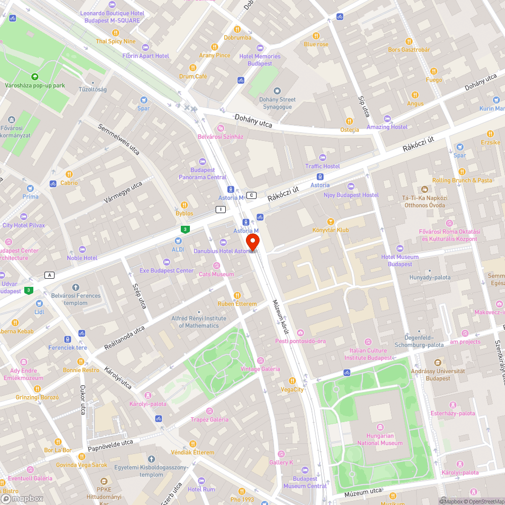 csikkes fahelyek a Múzeum körúton bejelentés helye