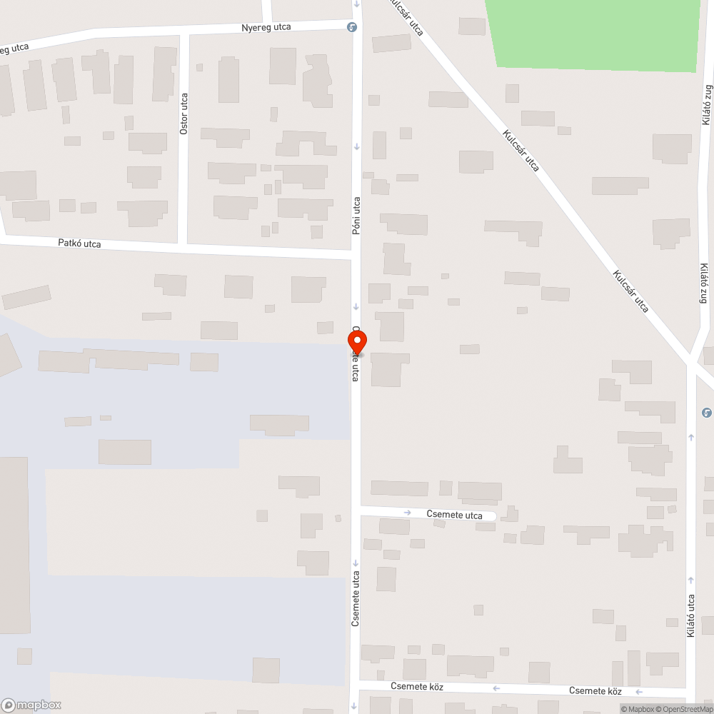 Kátyús út bejelentés helye