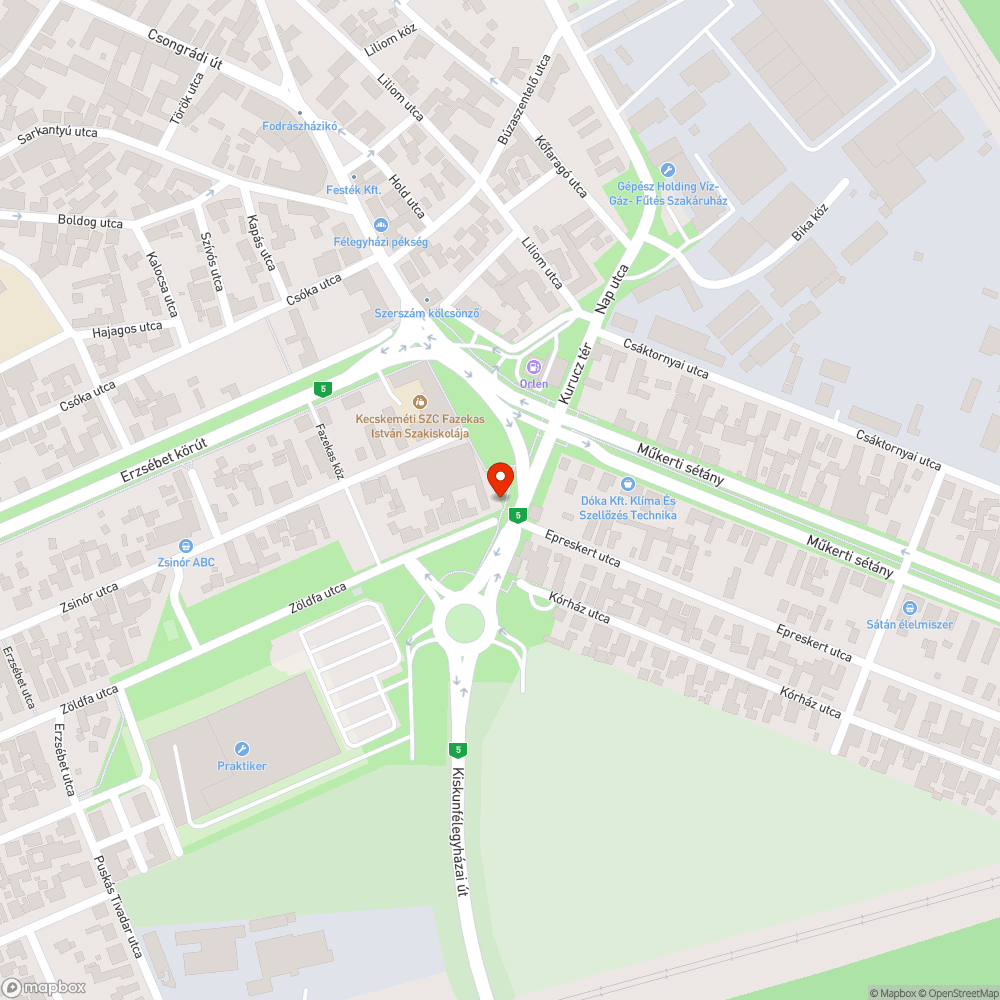 Megrongált elosztó szekrény bejelentés helye