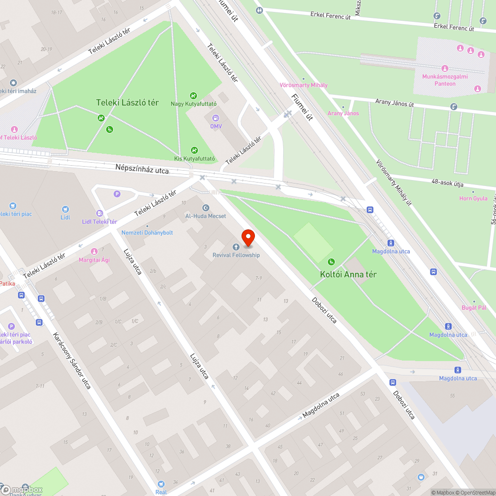 Megrongált Telekomos szekrény bejelentés helye