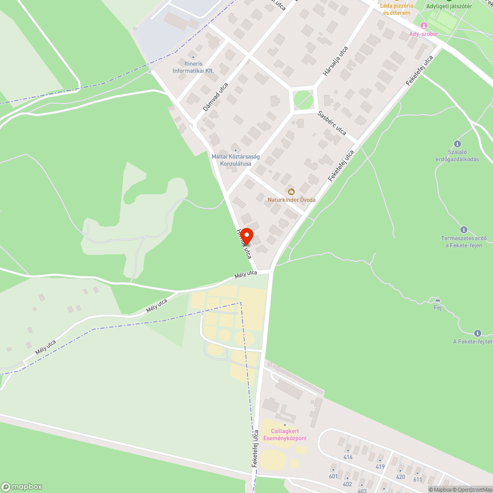 Zöldterületen parkolás bejelentés helye