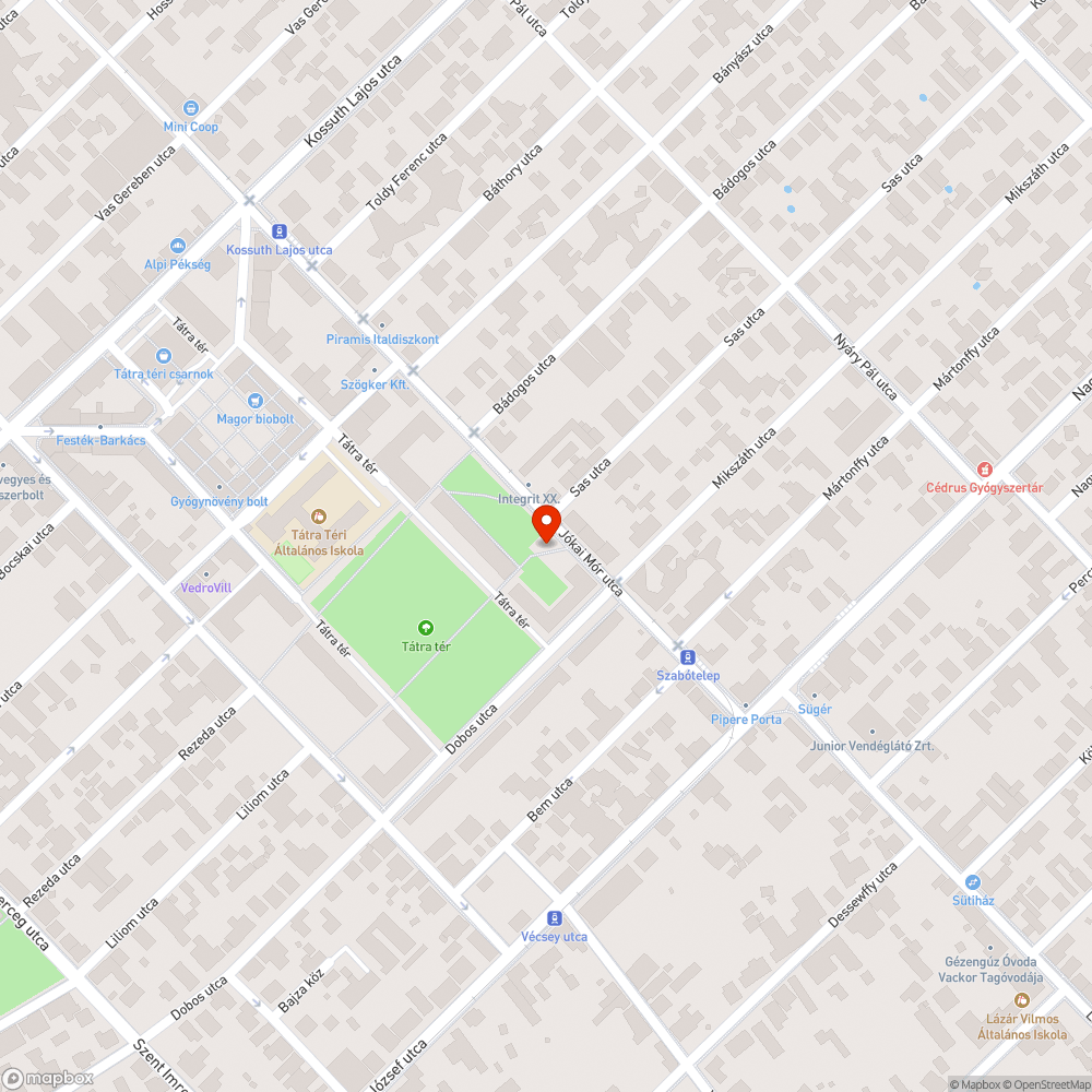 Kiszáradt fák, fahiányok bejelentés helye