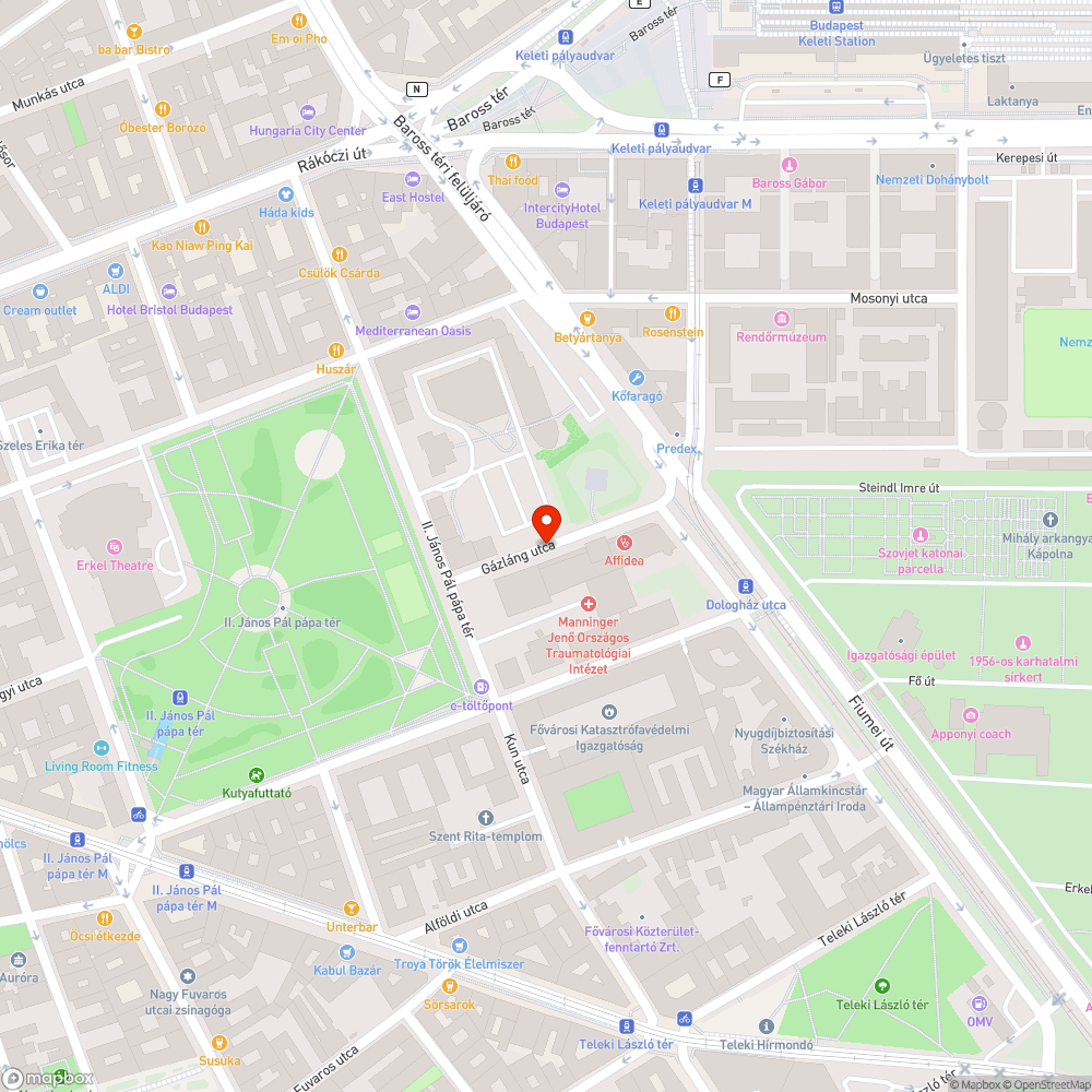 Szemetes utca bejelentés helye