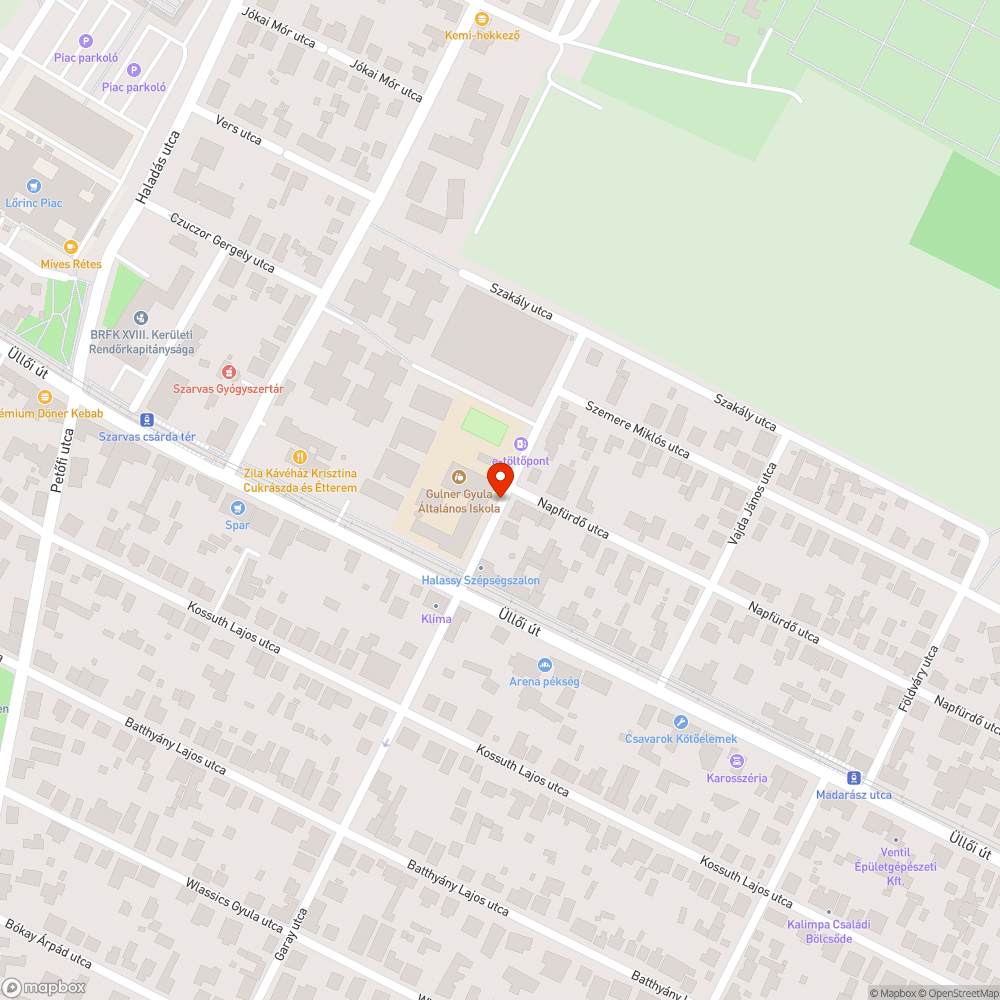 Kidőlő tábla bejelentés helye