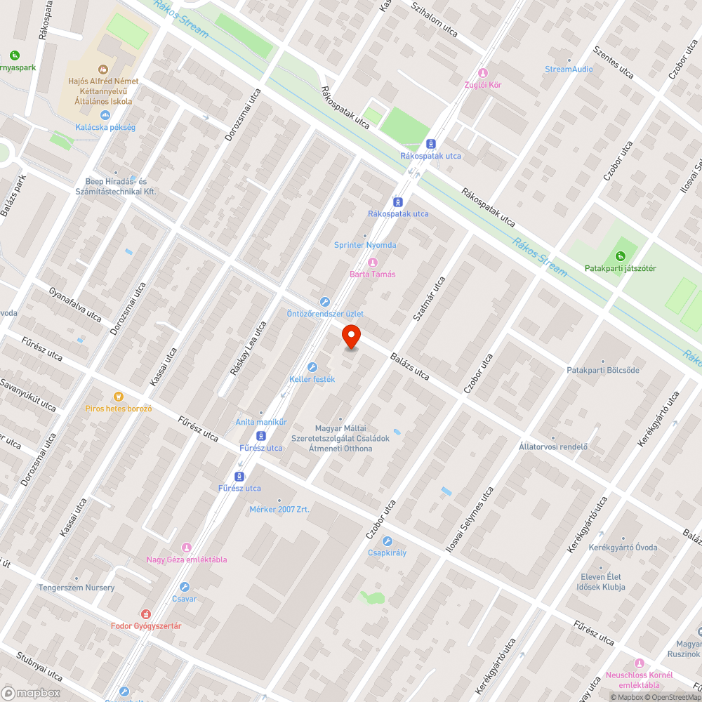 Elhagyott jármű bejelentés helye