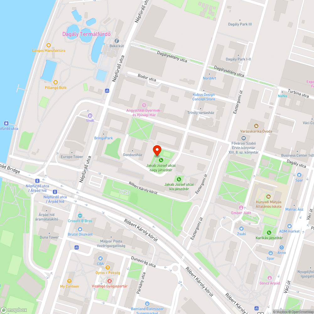 Vízcsap csatornafedele beszakadt a játszótéren bejelentés helye