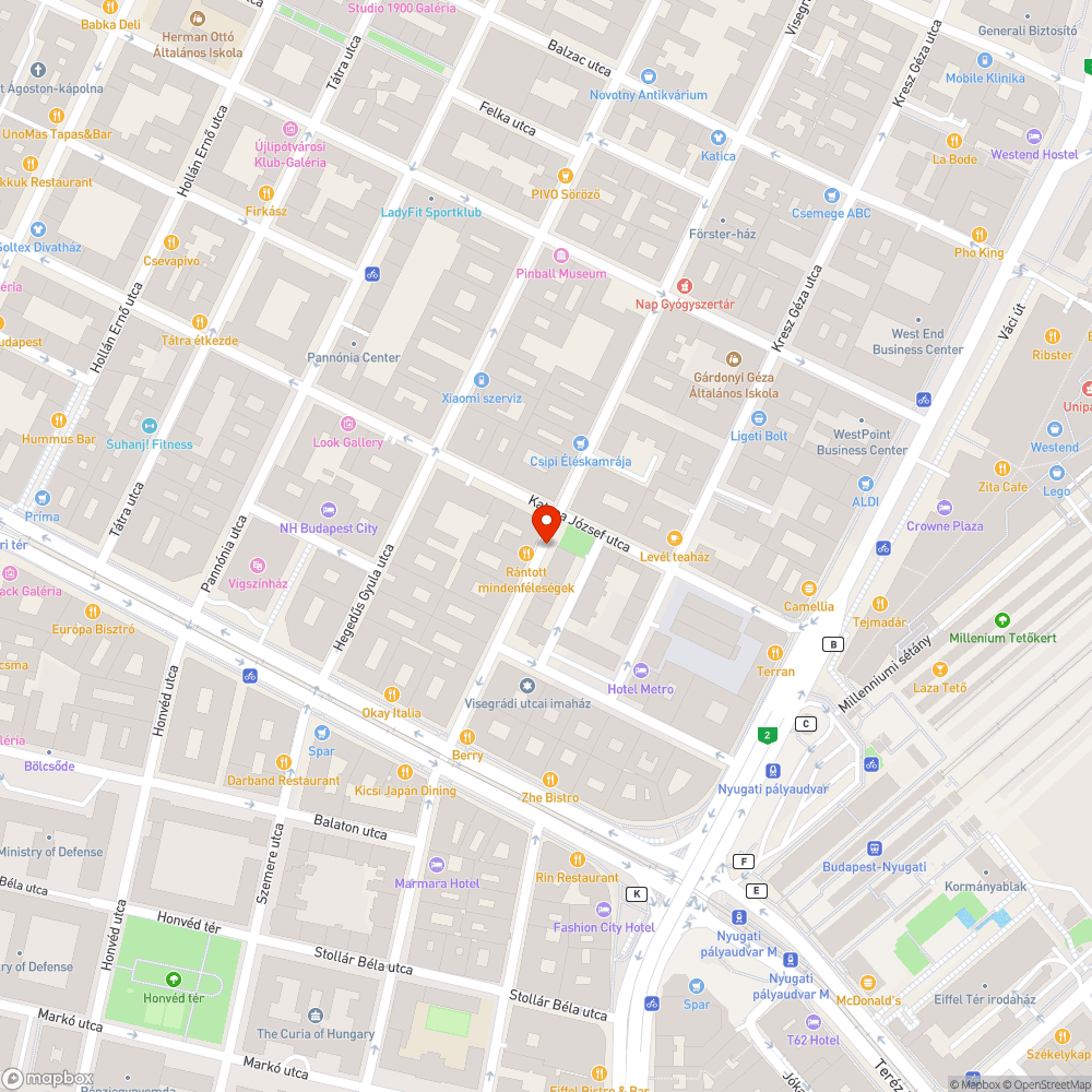 Elhagyott jármű bejelentés helye