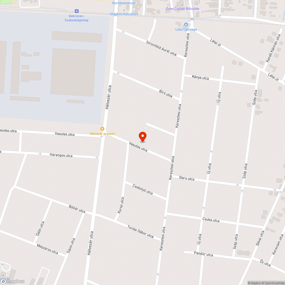 Kapubejáróval szemben épített akadály bejelentés helye