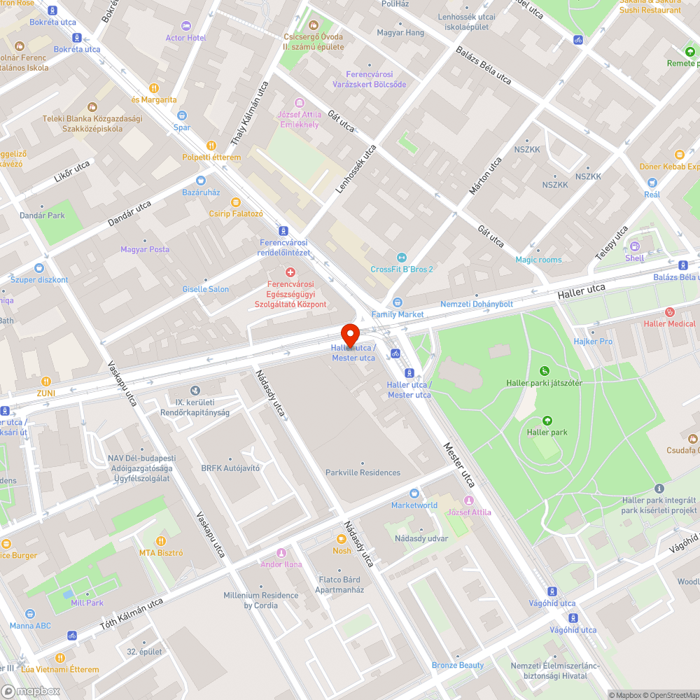 Folyamatos járdán parkolás bejelentés helye