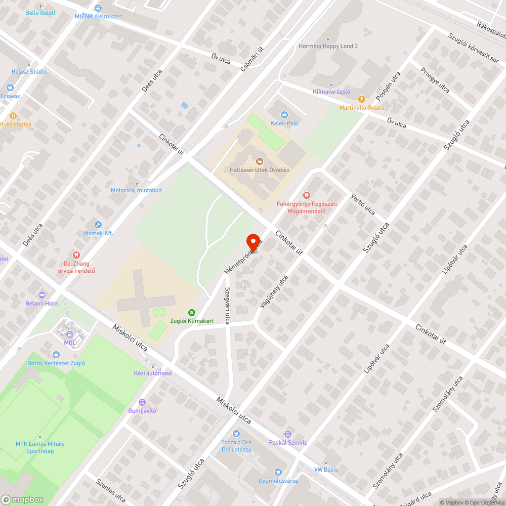 Hiányzó közvilágítás bejelentés helye