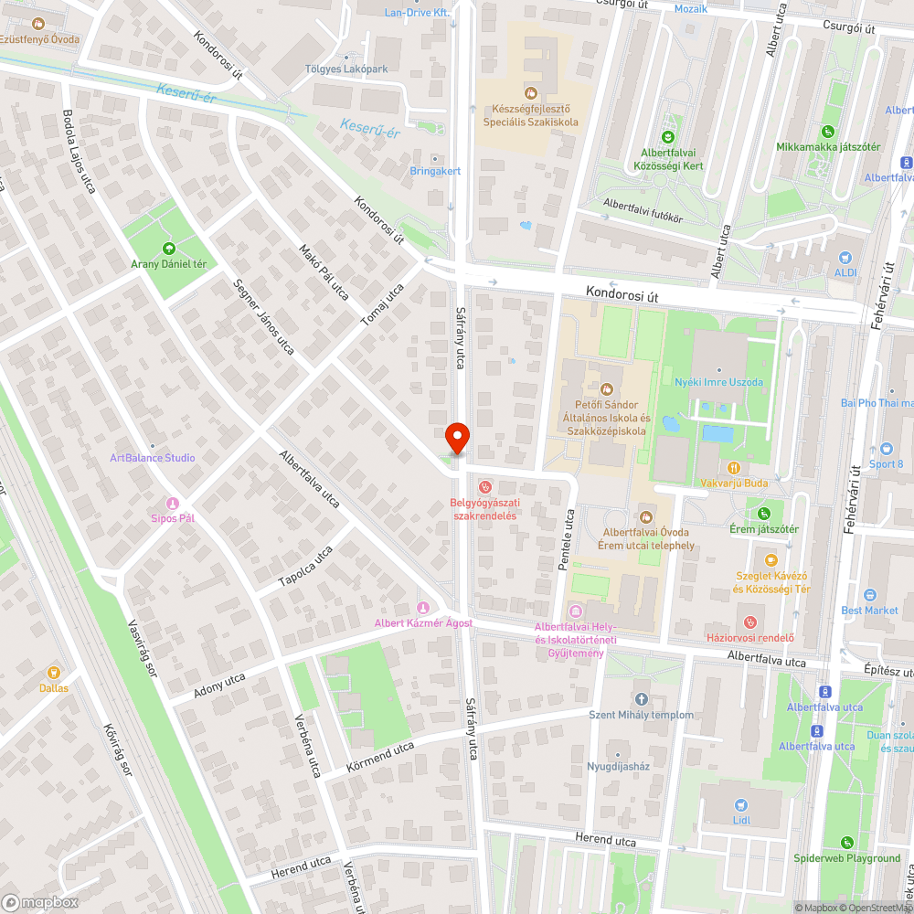 Balesetveszélyes lezárás bejelentés helye