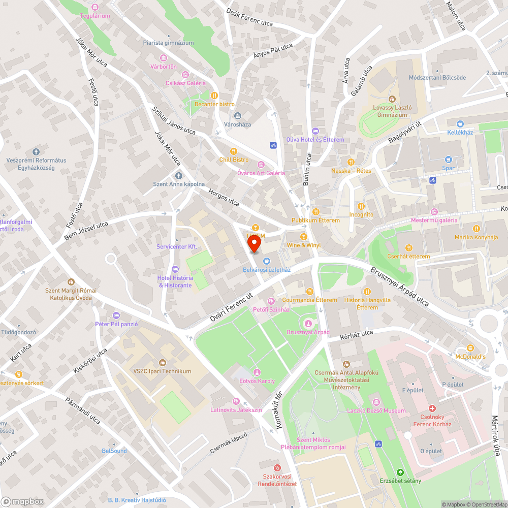 Parkolóhelyek bejelentés helye