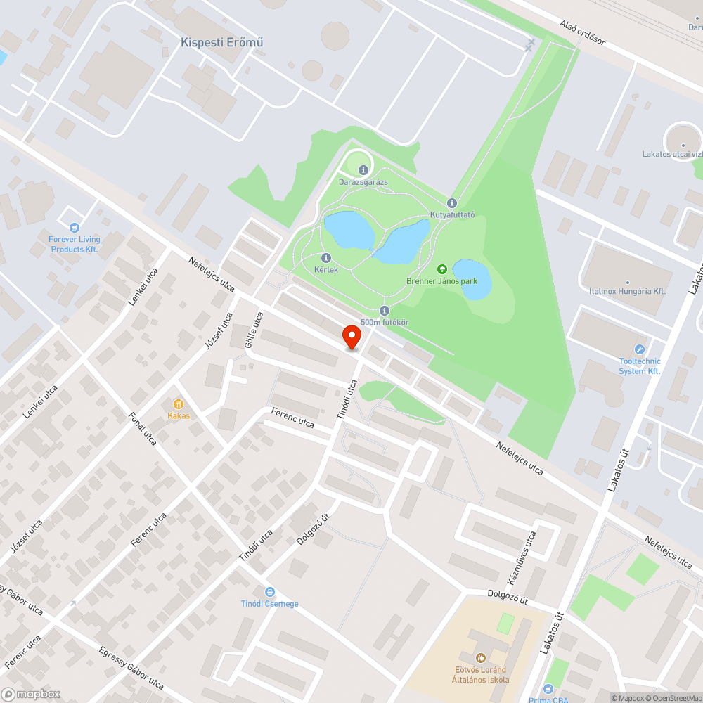 Sérült, graffitis tábla bejelentés helye