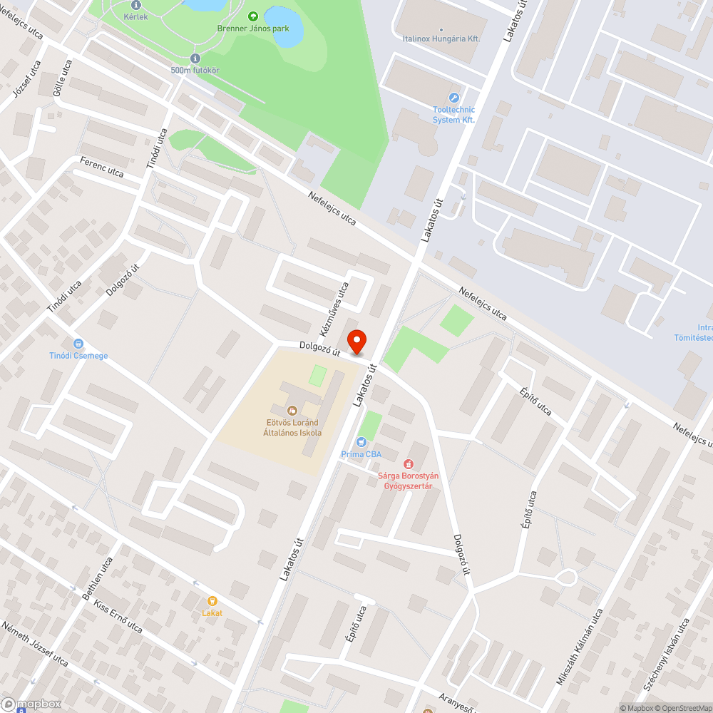 Aszfaltozás hiánya (nem befejezett beruházás) bejelentés helye