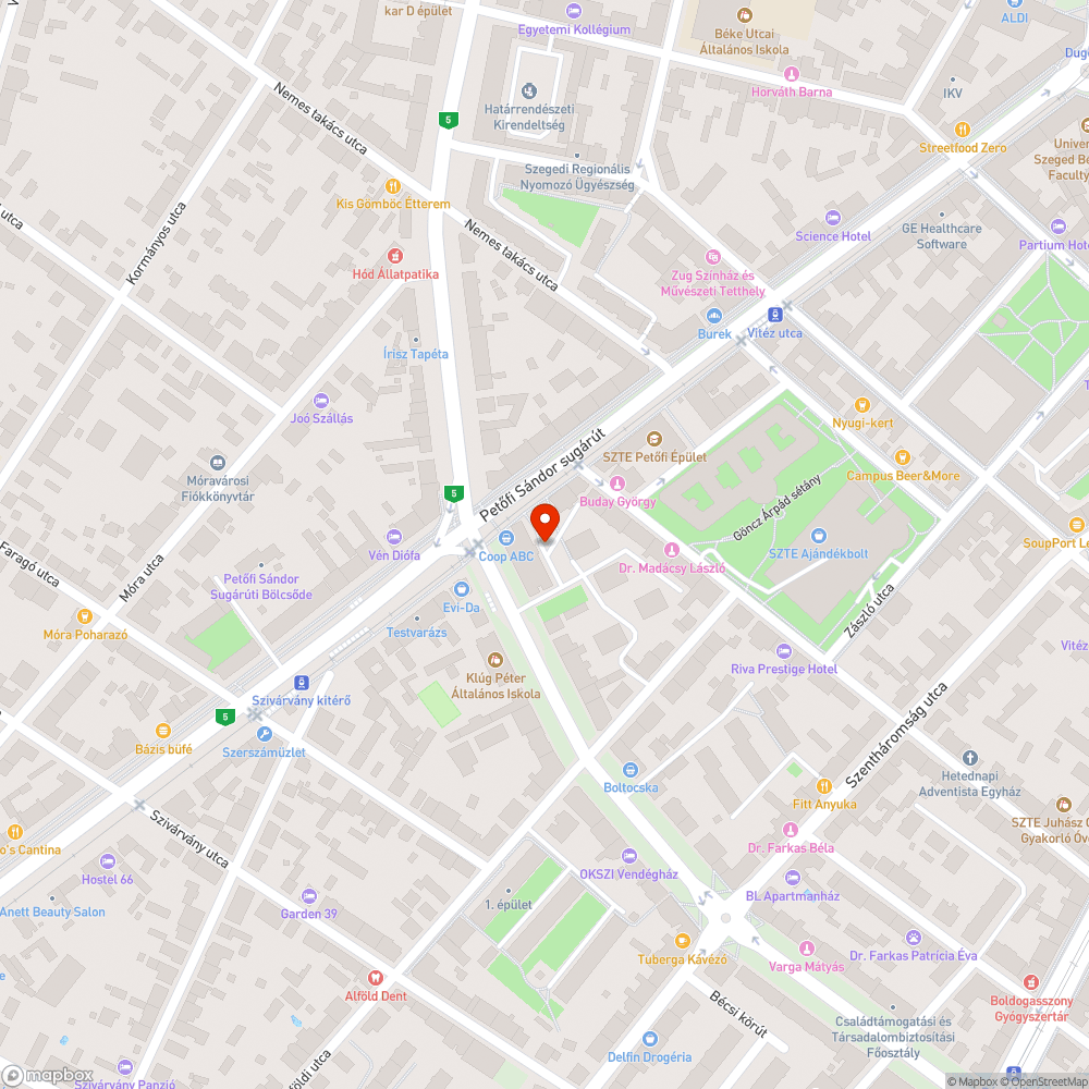 Nem működő közvilágítás bejelentés helye