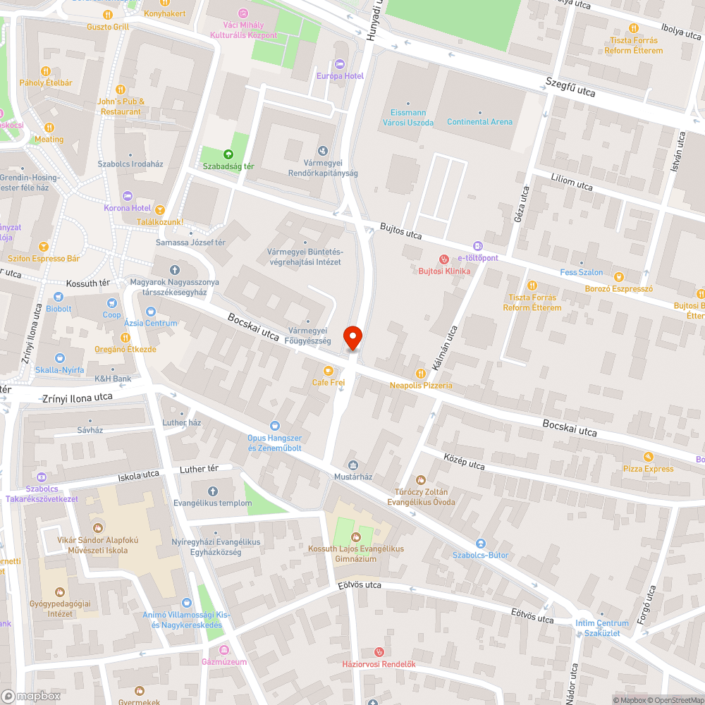 Megsüllyedt vízelvezető bejelentés helye