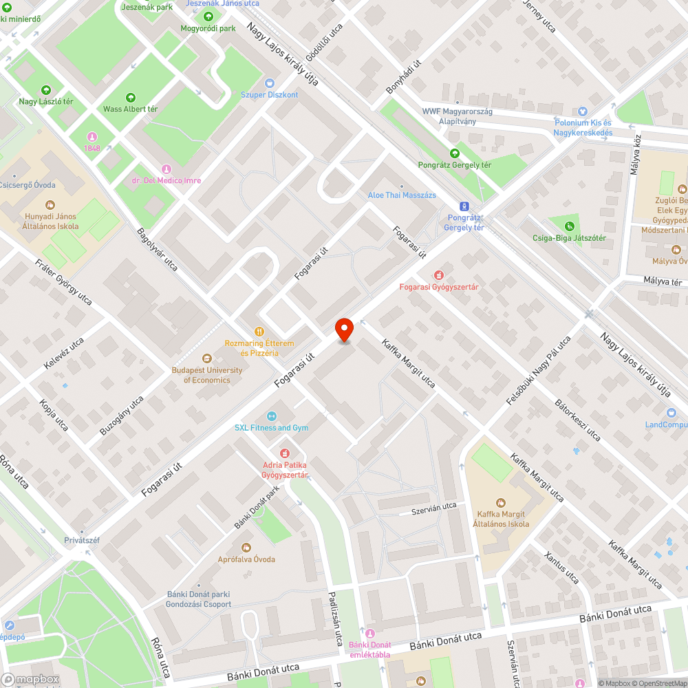 Kiszáradt fák bejelentés helye