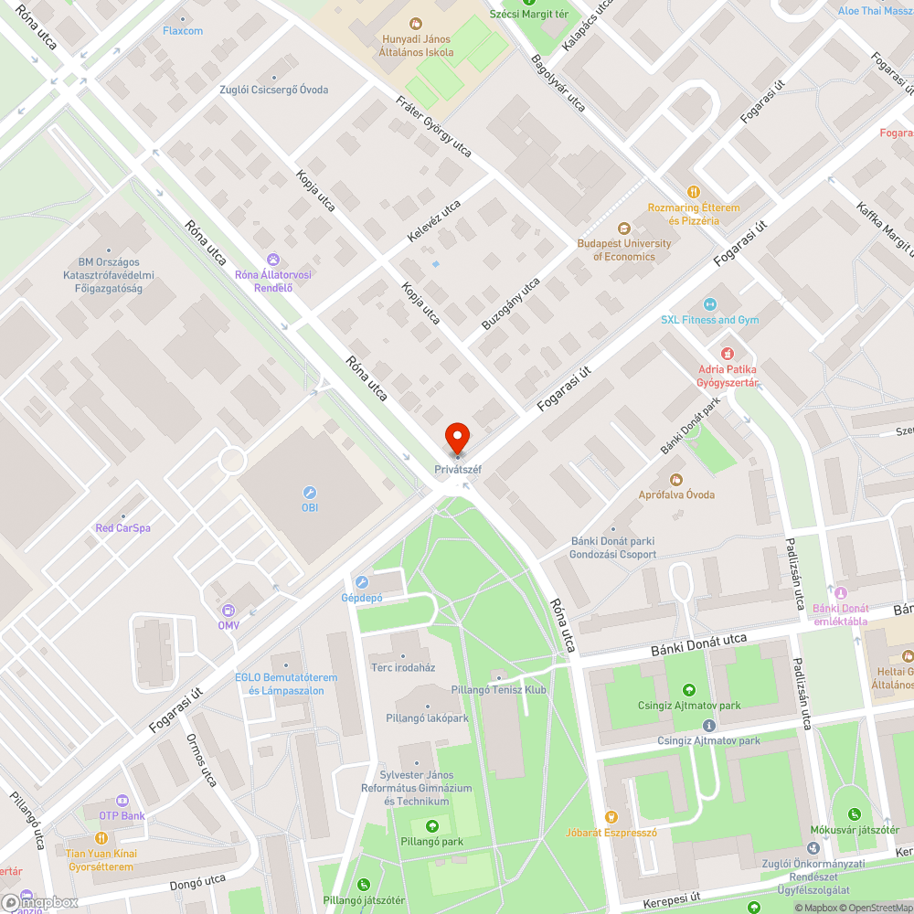 Elgazosodott járda bejelentés helye