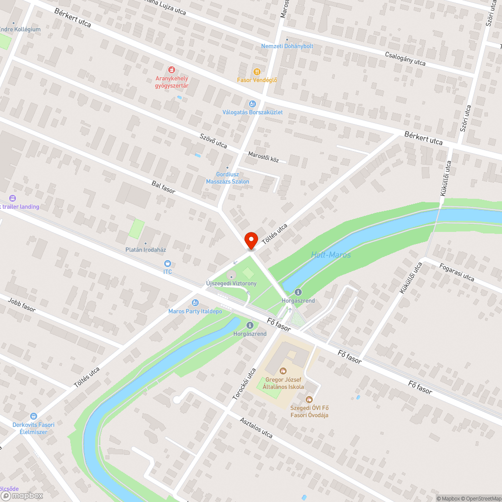 Veszélyes kátyú bejelentés helye