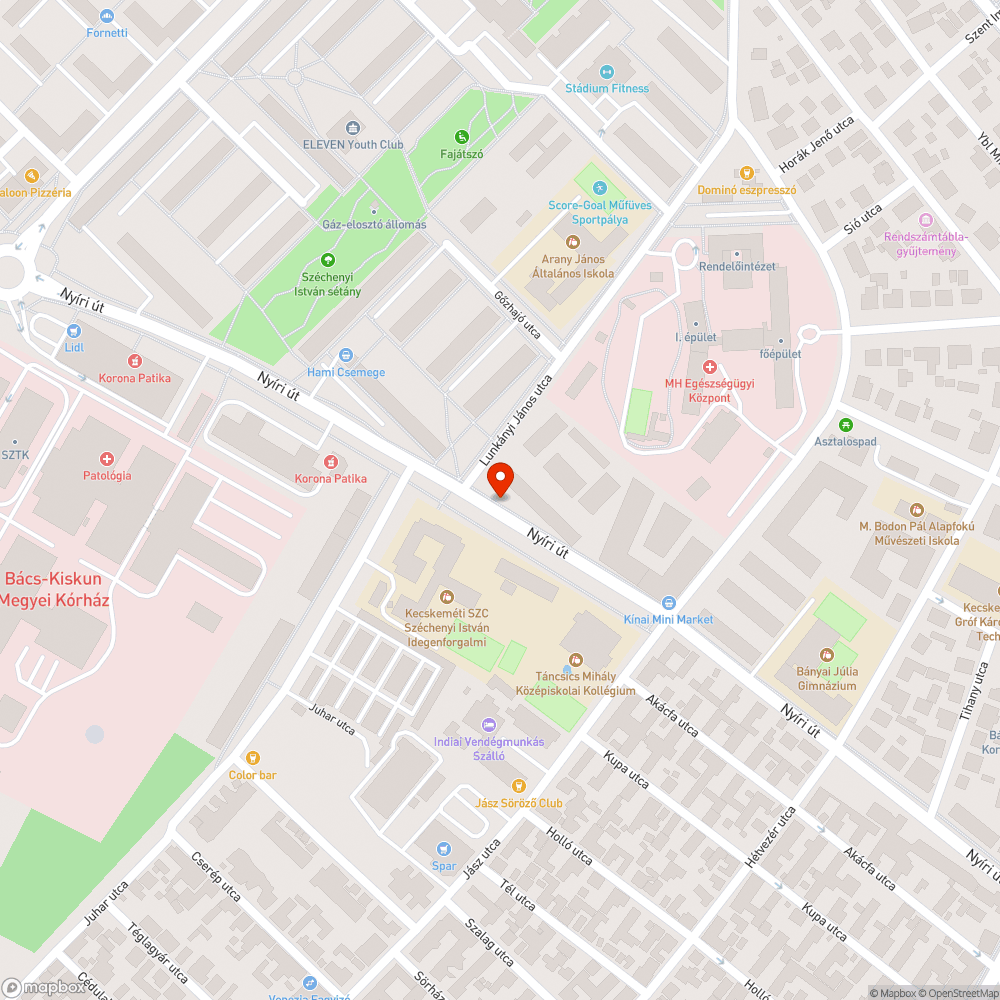 Eldugult víznyelő bejelentés helye