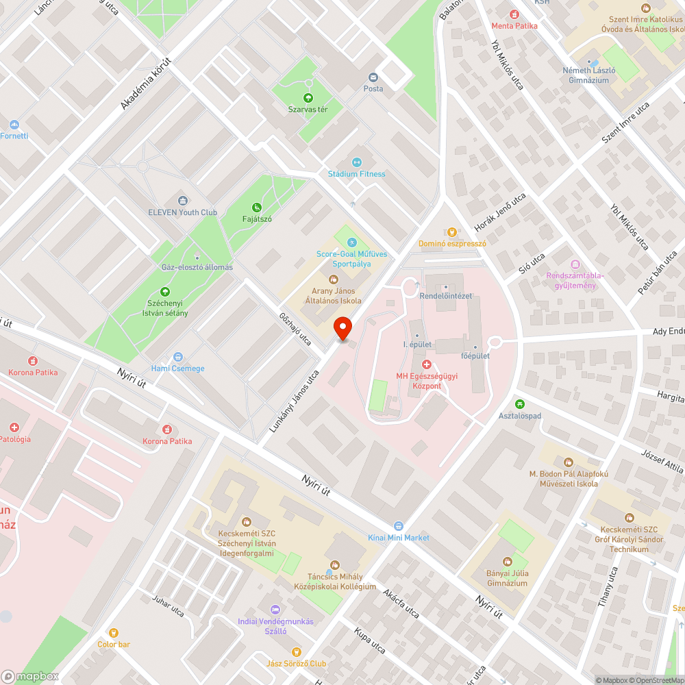 Sérült keret bejelentés helye