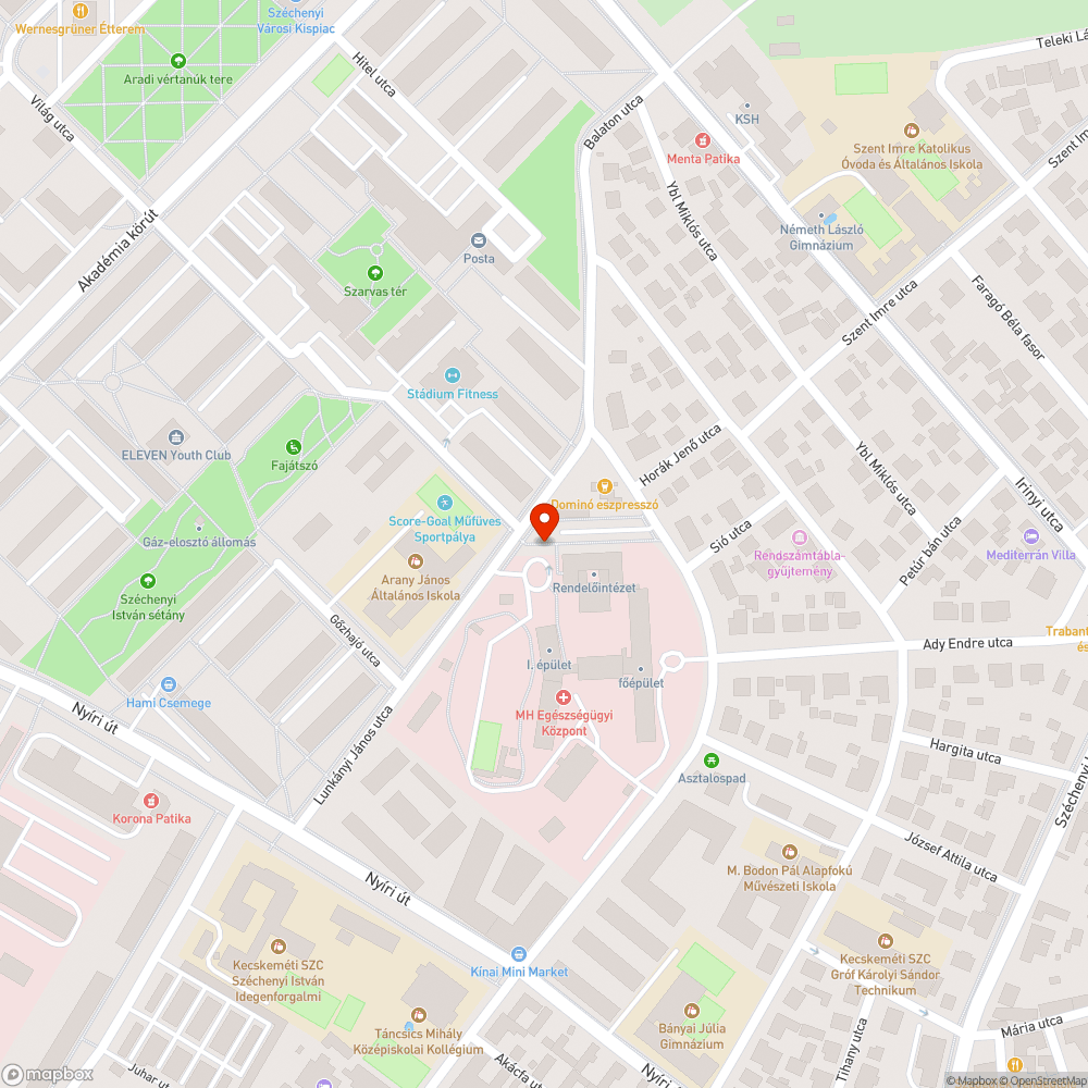 Megsüllyedt fedlap bejelentés helye