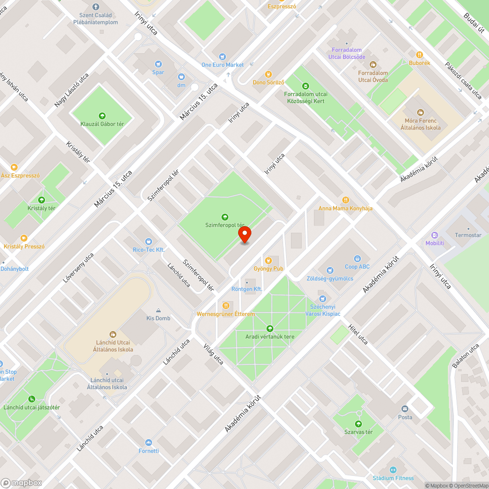 Hiányzó fák bejelentés helye