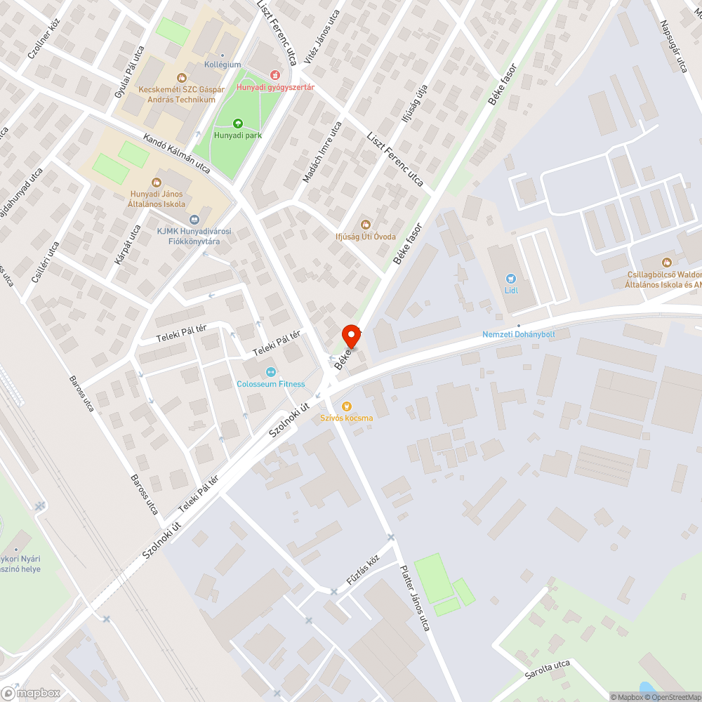 Koszos megállótábla bejelentés helye