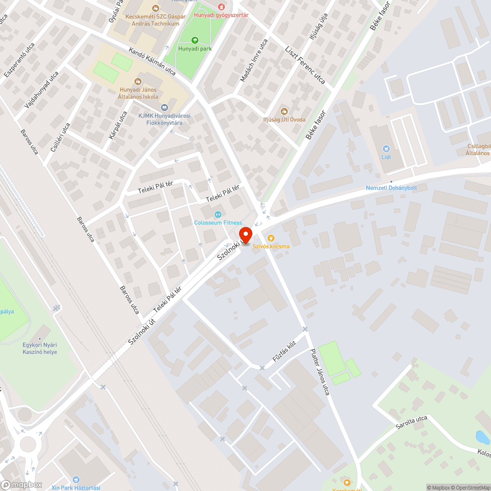 Sérült szekrény bejelentés helye