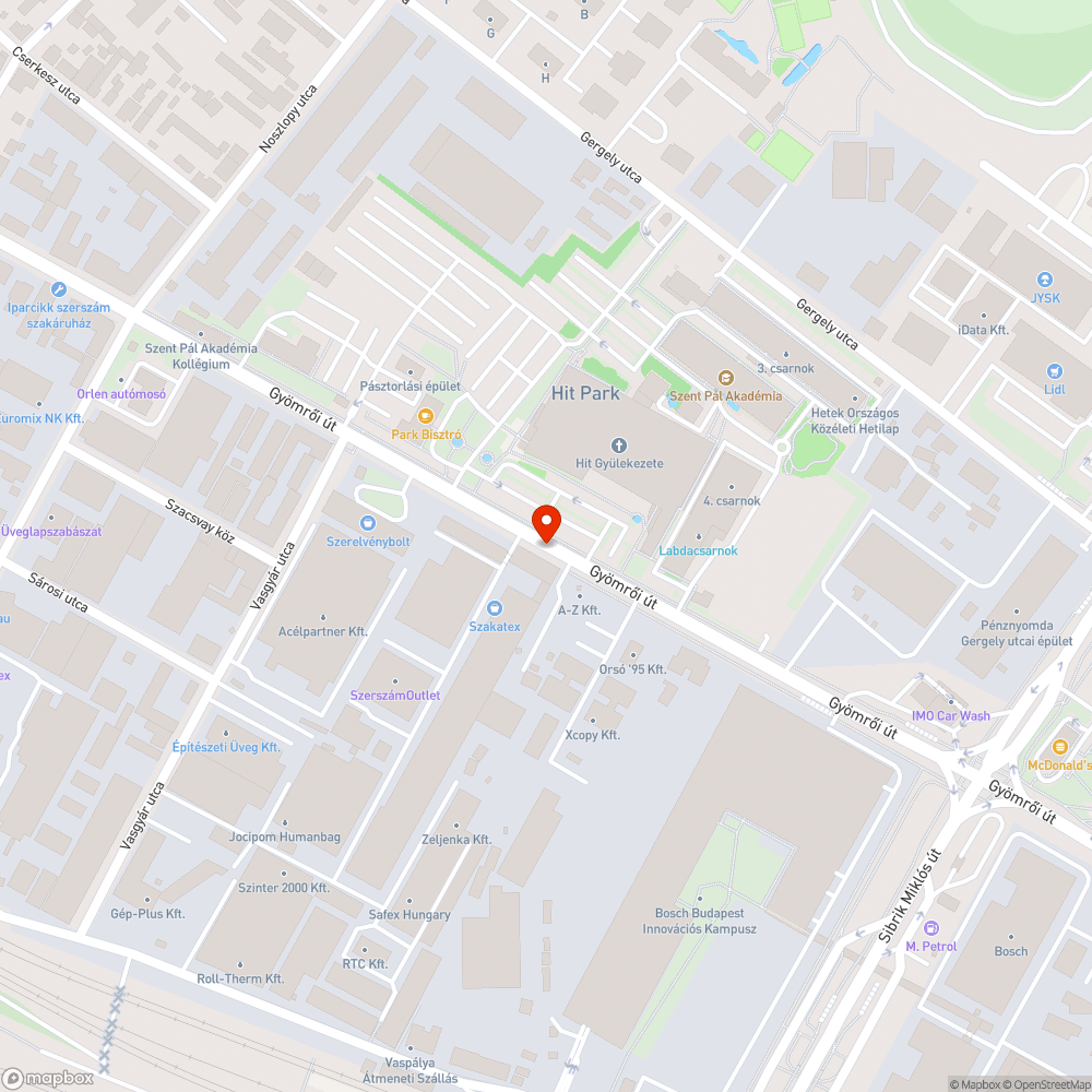 Szemét bejelentés helye