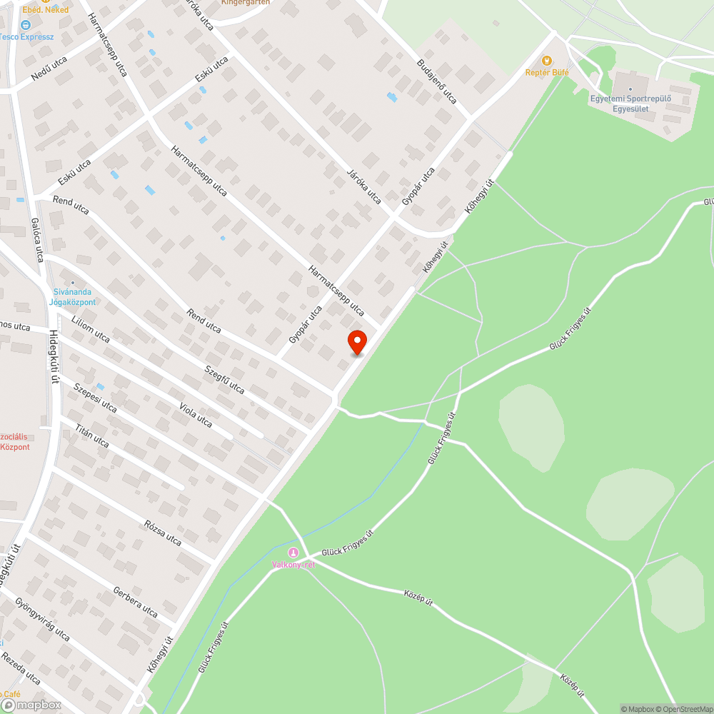 Erdőben parkolás bejelentés helye