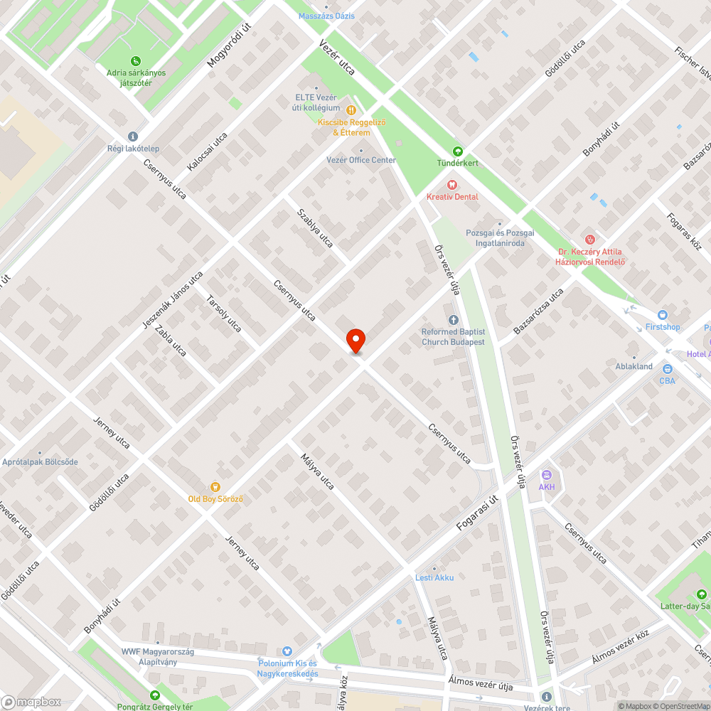 Járdára nőtt faágak bejelentés helye