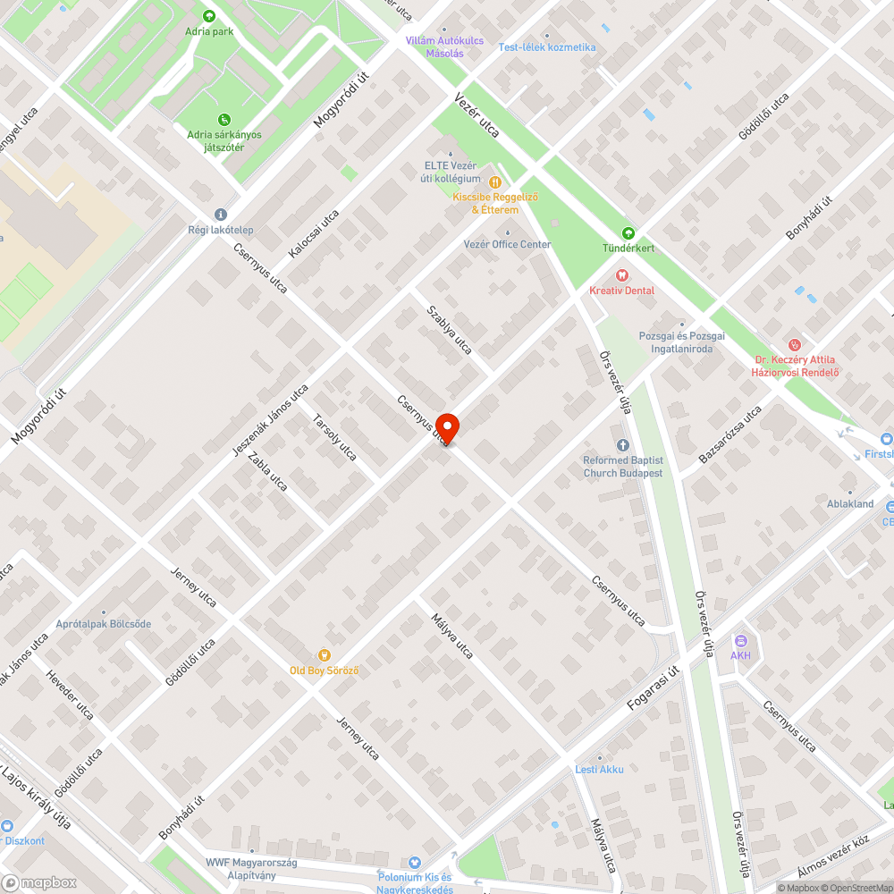 Benőtte a bokor bejelentés helye