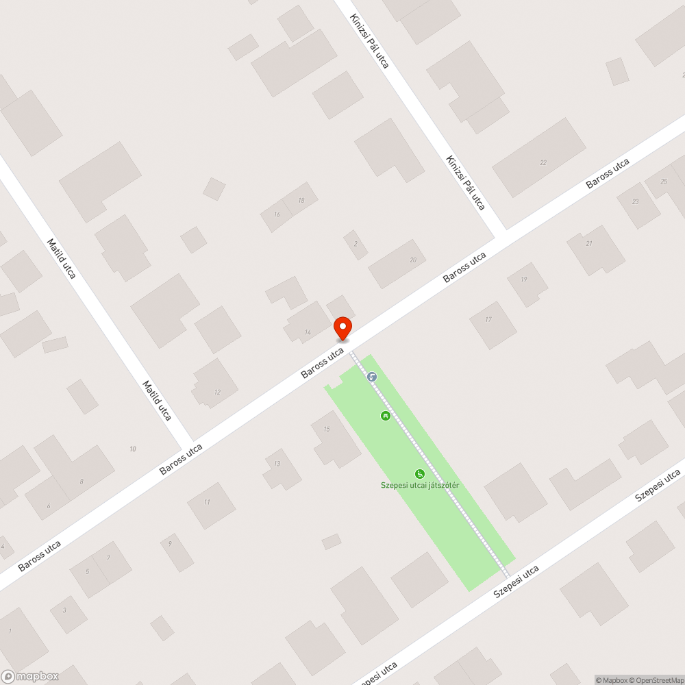 Leszakadt/ nem működő játszótér kapu bejelentés helye