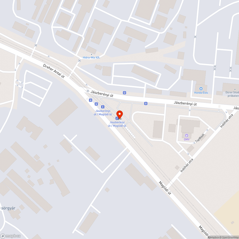 Egy nagyon igénytelen villamosmegálló bejelentés helye