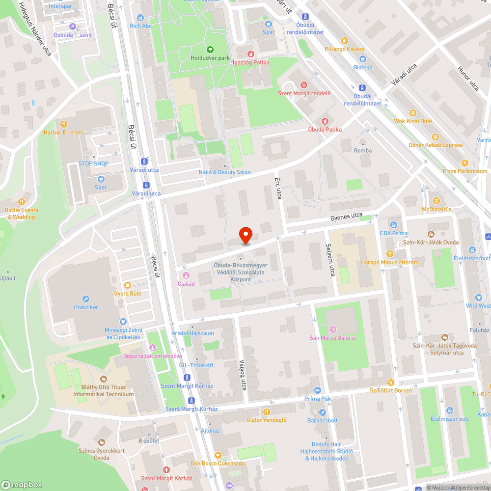 Kiszáradt fenyő bejelentés helye