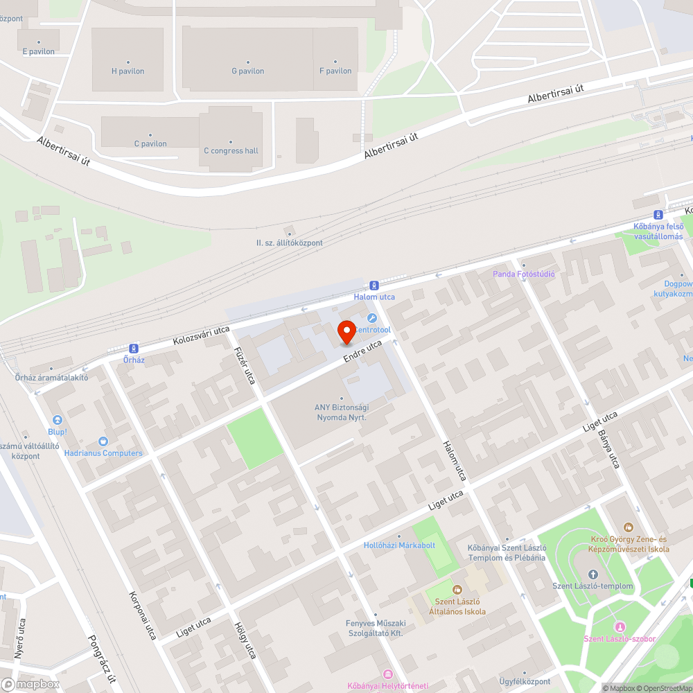 Beszakadt járdaburkolat bejelentés helye