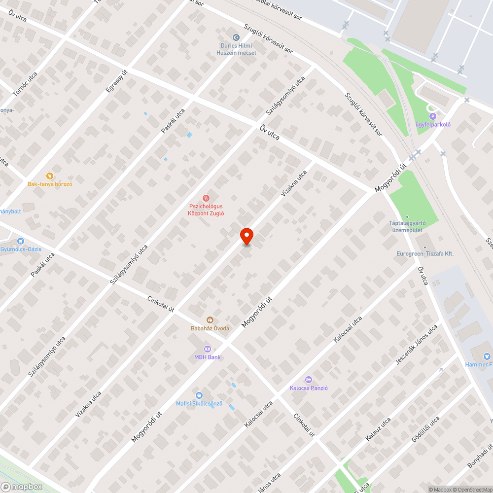 Beszakadt úttest bejelentés helye