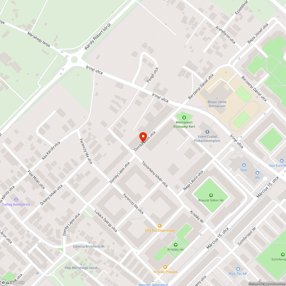 Elhagyott jármű bejelentés helye