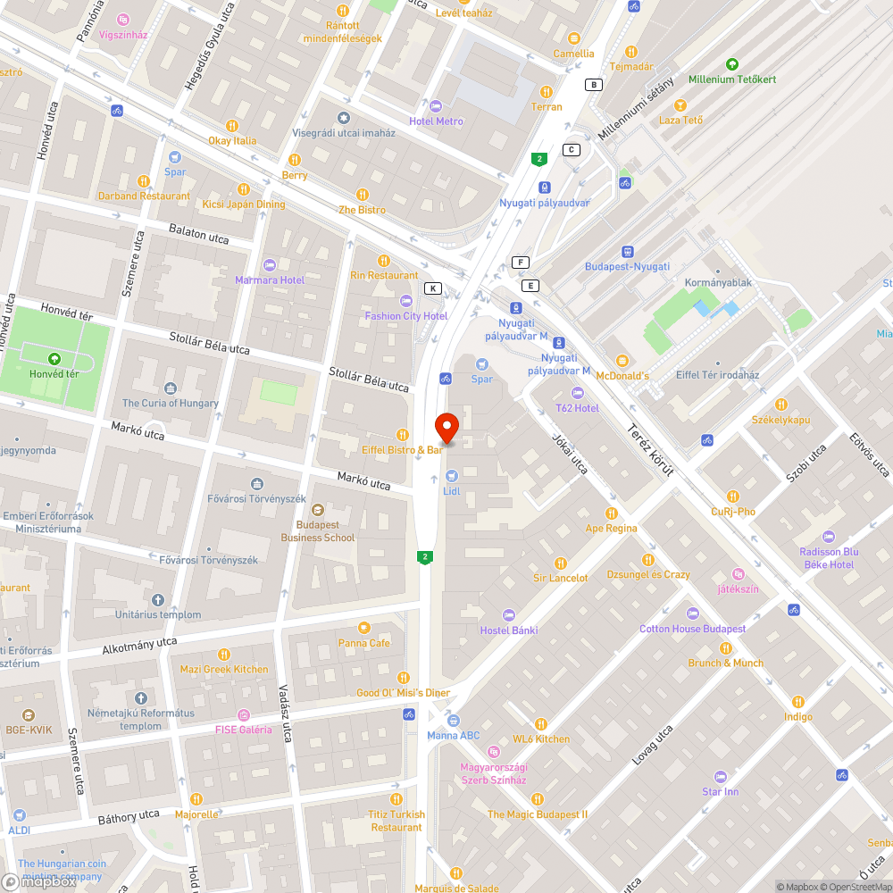 Lom a járdán bejelentés helye